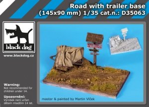 Black Dog D35063 Road with trailer base 1/35