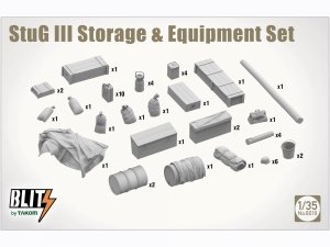 Takom 8018 StuG Sturmgeschutz III Storage Equipment Set 1/35