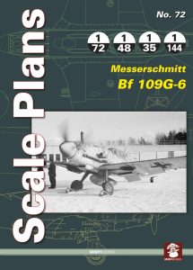 MMP Books 49715 Scale Plans No. 72 Messerschmitt Bf 109 G-6 EN