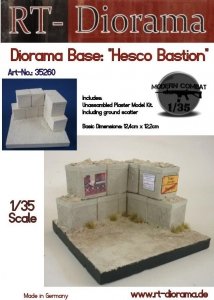 RT-Diorama 35260 Diorama-Base: Hesco Bastion 1/35