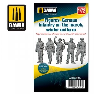 Ammo of Mig 8917 Figures German infantry on the march, winter uniform 1/72