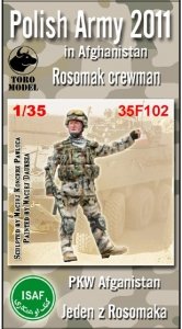 ToRo Model 35F102 PKW Afganistan - Jeden z Rosomaka / Polish Army in Afghanistan - Rosomak crewman one figurine with decals 1/35