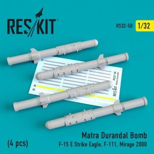 RESKIT RS32-0050 MATRA DURANDAL BOMBS (4 PCS) 1/32