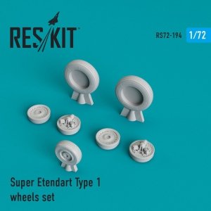 RESKIT RS72-0194 SUPER ETENDARD TYPE 1 WHEELS SET 1/72