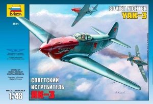 Zvezda 4814 Soviet fighter Yakovlev YAK-3 (1:48)