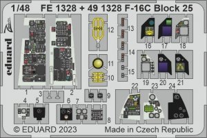 Eduard FE1328 F-16C Block 25 KINETIC MODEL 1/48