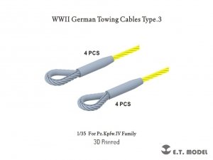 E.T. Model P35-312 WWII German Towing Cables Type.3 ( 3D Print ) 1/35