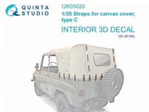 Quinta Studio QR35020 Straps for canvas cover, type С 1/35