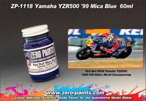Zero Paints ZP-1118 Yamaha YZR500 '99 (Red Bull) Blue Paint 60ml
