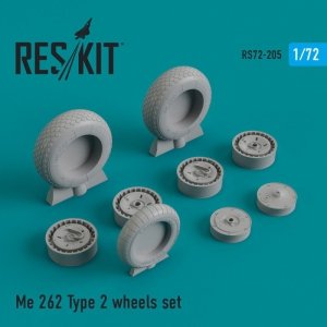 RESKIT RS72-0205 Me.262 Type 2 wheels set 1/72
