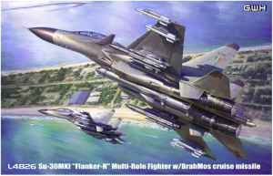 Great Wall Hobby L4826 Su-30MKI Flanker-H Multi-Role Fighter w/BrahMos cruise missile 1/48