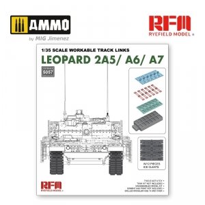 Rye Field Model 5057 Workable track links for Leopard 2A5/A6/A7 1/35
