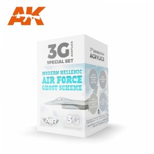 AK Interactive AK11753 IMODERN HELLENIC AIR FORCE GHOST SCHEME 4x17 ml