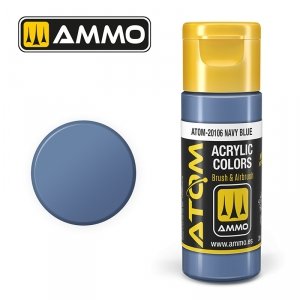 AMMO of Mig Jimenez 20106 ATOM COLOR Navy Blue 20ml