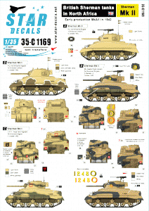 Star Decals 35-C1169 Sherman Mk II, Early production in 1942 1/35