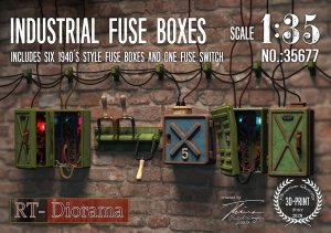RT-Diorama 35677 Industrial Fuse Boxes 1/35