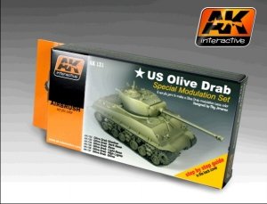 AK Interactive AK131 Olive Drab Color Set