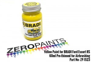 Zero Paints ZP-1523 Yellow Paint for BRADI Ford Escort RS 60ml
