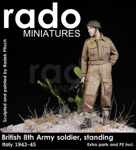 RADO Miniatures RDM35008 British 8. Army Italy 1943-45 PE & extra parts included (1:35)