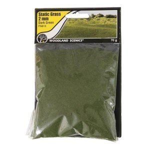 Woodland Scenics WFS613 2mm Trawa Statyczna Ciemna Zieleń