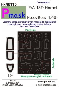 P-Mask PK48115 F/A-18D Hornet Hobby Boss 1:48