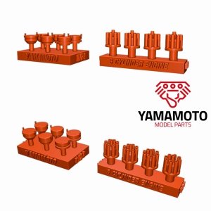 Yamamoto Model Parts YMPTUN72 Zestaw 4 aparatów zapłonowych do 8 cylindrów 1/24