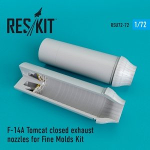 RESKIT RSU72-0072 F-14A Tomcat closed exhaust nozzles for Fine Molds 1/72