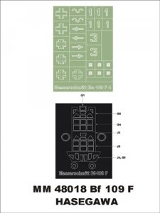 Montex MM48018 Bf-109 F HASEGAWA