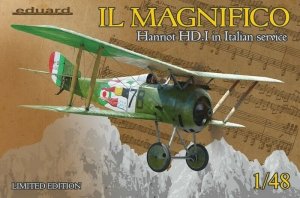 Eduard 11139 IL Magnifico Hanriot HD.I in Italian Service Limited Edition 1/48
