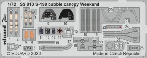 Eduard SS810 S-199 bubble canopy Weekend Eduard 1/72