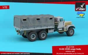 Armory Models AC7336 KrAZ-255B Soviet 6x6 cargo truck canvas tent 1/72