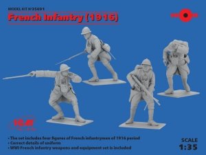 ICM 35691 French Infantry (1916) (4 figures)