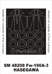 Montex SM48208 Fw 190A-3 HASEGAWA