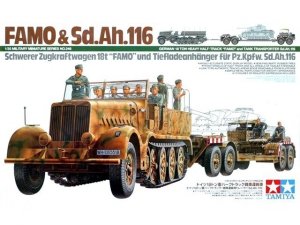 Tamiya 35246 German 18 Ton Heavy Half-Track Famo and Tank Transporter Sd.Ah.116 (1:35)