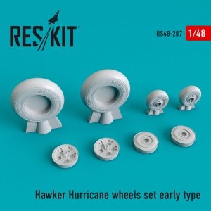 RESKIT RS48-0287 HAWKER HURRICANE WHEELS SET EARLY TYPE 1/48