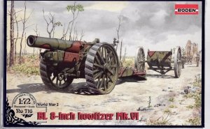 Roden 716 WWI BL 8-inch Howitzer Mk. VI 1/72