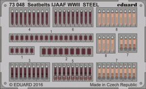 Eduard 73048 Seatbelts IJAAF WWII STEEL 1/72