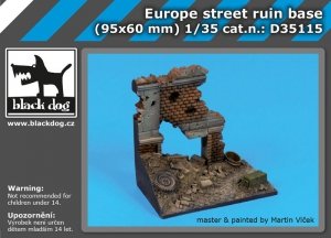 Black Dog D35115 Europe street ruin base 1/35