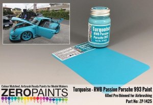 Zero Paints ZP-1425 RWB Rauh Passion Porsche 993 Turquoise Paint 60ml