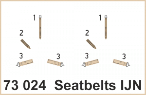 Eduard 73024 Seatbelts IJN SUPERFABRIC 1/72