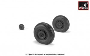 Armory Models AW72055 Iljushin IL-2 Bark early type wheels w/ weighted tires 1/72