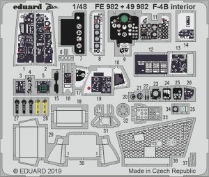 Eduard 49982 F-4B interior 1/48 ACADEMY