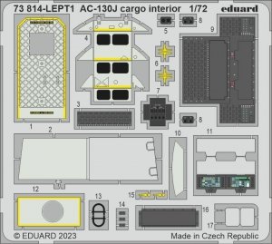 Eduard 73814 AC-130J cargo interior ZVEZDA 1/72