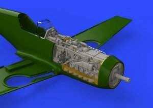 Eduard 648300 Bf 109F engine & fuselage guns EDUARD 1/48