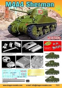Dragon 7311 M4A4 Sherman w/bonus 1/72