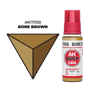 AK Interactive AK17058 BONE BROWN – QUICK GEN COLOR 18ml