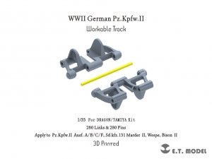E.T. Model P35-052 WWII German Pz.Kpfw.II Workable Track ( 3D Printed ) 1/35