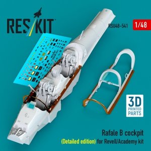 RESKIT RSU48-0541 Rafale B cockpit cockpit (Detailed edition) for Revell/Academy kit (3D Printed) (1/48)