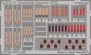 Eduard 73017 Seatbelts German WWI 1/72