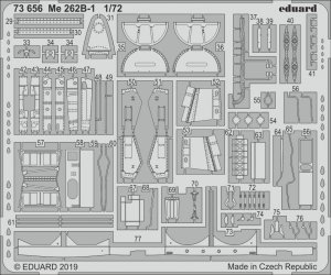 Eduard 73656 Me 262B-1 1/72 AIRFIX